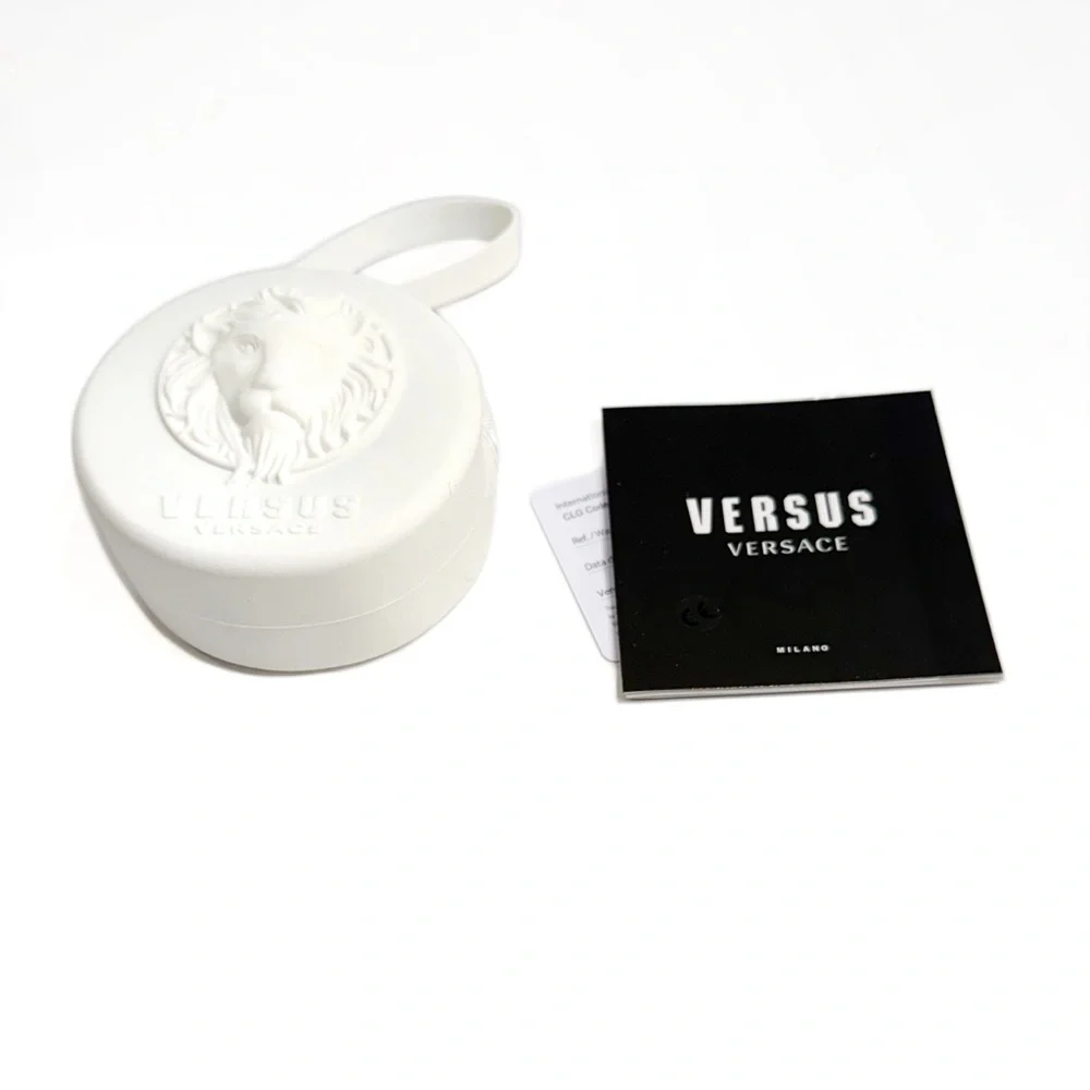 Versace Versus Fire Island White Silver Lion Head Watch NTW